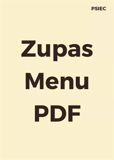 PDF] Zupas Menu PDF in English - Worksheets Library