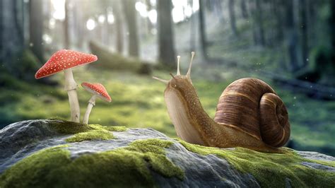 Download Animal Snail Hd Wallpaper By Matthieu Rubio