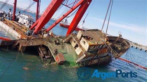 Avanza El Plan De Salvamento Del Buque Pescargen Iv En Madryn Argenports