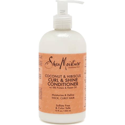 Shea Moisture Coconut And Hibiscus Curl And Shine Conditioner 384ml