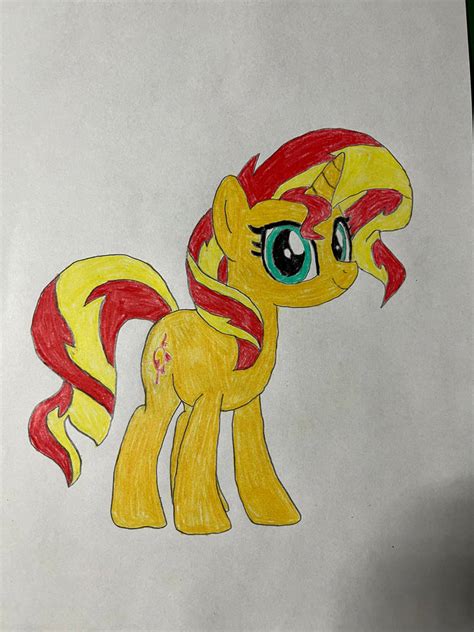 I drew Pony Sunset Shimmer by KacperB12 on DeviantArt