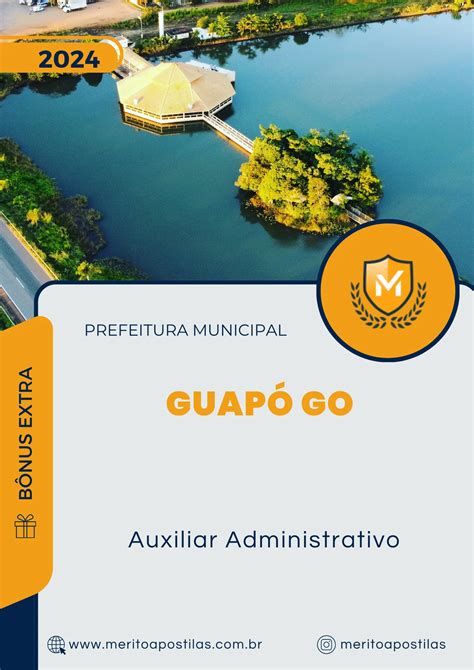 Apostila Auxiliar Administrativo Concurso Guap Go M Rito Apostilas