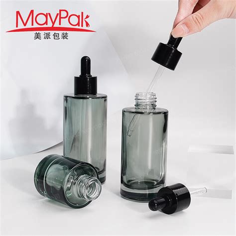 Customized 30ml 40ml 100ml 120ml Cosmetic Serum Flat Shoulder Essential