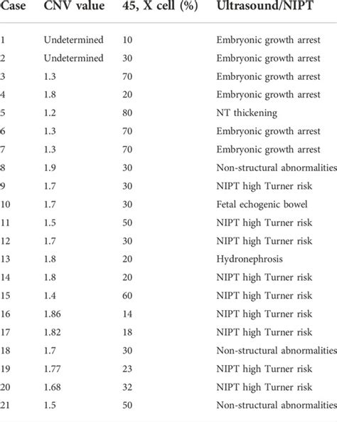 Frontiers Retrospective Analysis Of The Sex Chromosomal Copy Number Variations In 186 Fetuses