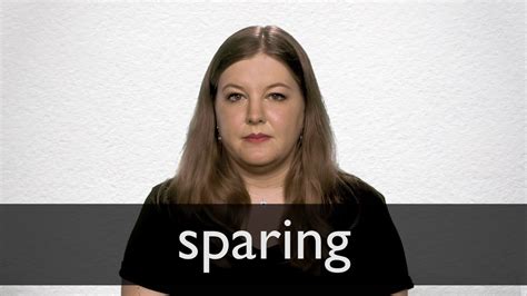 How to pronounce SPARING in British English - YouTube