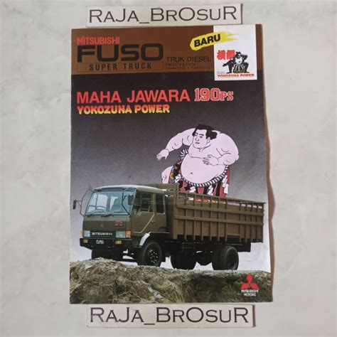 Jual Poster Brosur Katalog Leaflet Mitsubishi Fuso Super Truck 190ps Fm517f Fm517h Yokozuna