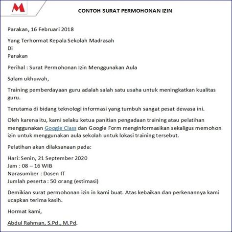 Detail Contoh Surat Permohonan Pelatihan Koleksi Nomer 37