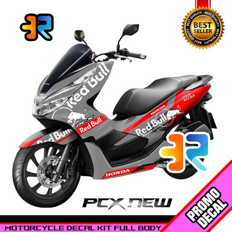 Jual Decal HONDA PCX Full Body Redbull Edition Shopee Indonesia