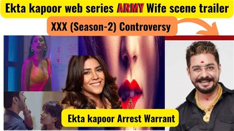 Ekta Kapoor Web Series Army Wife Scene Trailer Controversy 😱arrest