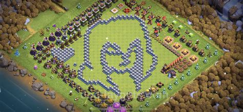 Best Funny Troll Base Th With Link Town Hall Level Art Base