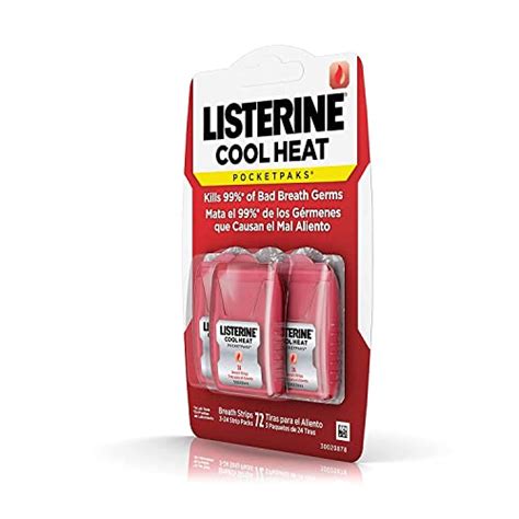 Listerine Cool Heat Pocketpaks Breath Strips For Oral Care Kills Bad