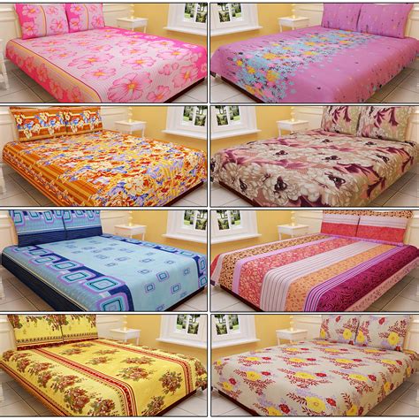 Buy Salona 8 Designer Double Bed Sheets with 16 Pillow Covers (8BS11) Online at Best Price in ...