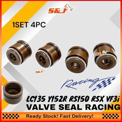 4PC LC135 Y15ZR Y16ZR VF3I RS150 RSX DOUBLE SPRING VALVE SEAL RACING