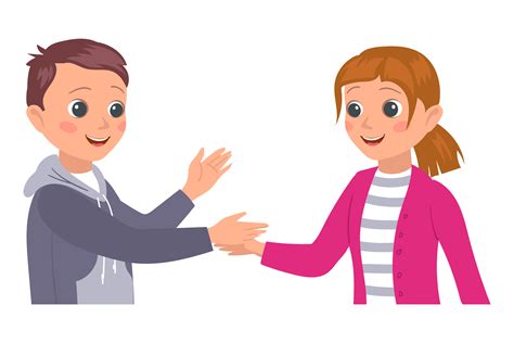 Friends Greeting Funny Cartoon Kids Sha Graphic By Vectorbum
