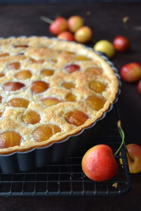 Rainier Cherry Almond Tart Recipe Easy Dessert Heyfood — Meal Planning App