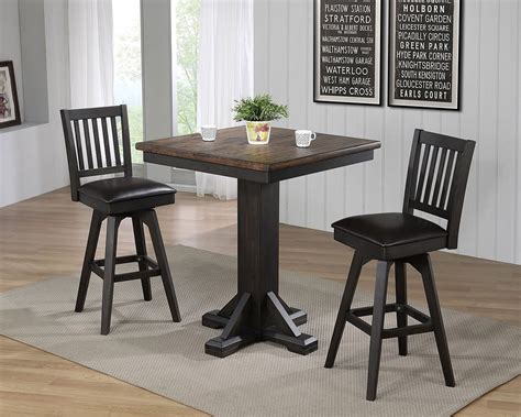 Ashford Bar Height Square Pub Table Set By Eci Furniture 1 Reviews Furniturepick