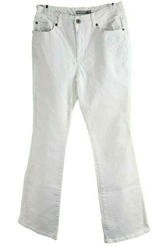 Chicos Boot Cut White Gem