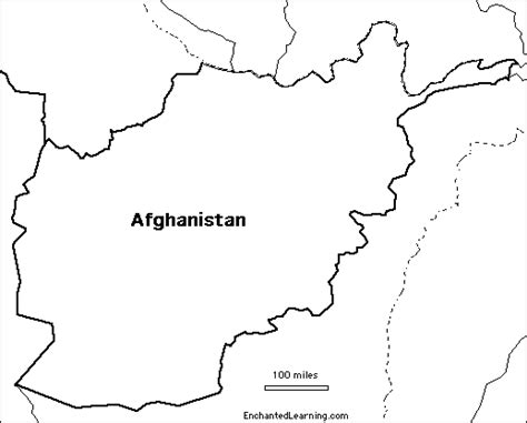 Afghanistan Map Blank