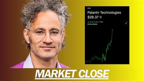 Palantir On The Verge Of Closing Above The Entire Market Hits All