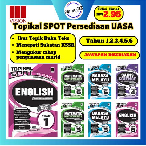 PMBOOK VISION Latihan Topikal Spot Persediaan UASA Tahun 1 Tahun 2