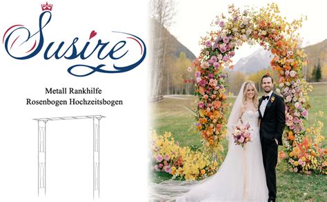 Susire Metall Rankhilfe Rosenbogen Hochzeitsbogen Rosen Rankgitter