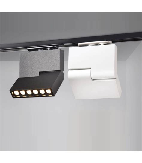 Projecteur Sur Rail Monophas Ou Triphas Blanc Ou Noir W Led