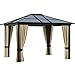 Outsunny X M Hardtop Gazebo Canopy With Polycarbonate Roof And