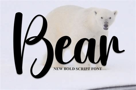 Bear Font By Andikastudio · Creative Fabrica