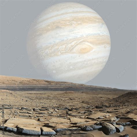 Planet Jupiter Surface