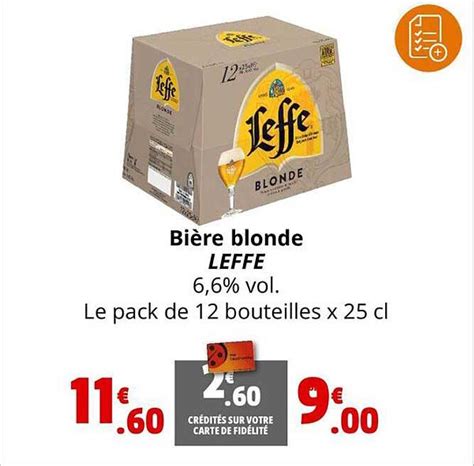Promo Bi Re Blonde Leffe Chez Coccimarket Icatalogue Fr
