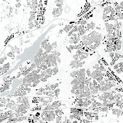 Espoo Figure Ground Vector Map Boundless Maps