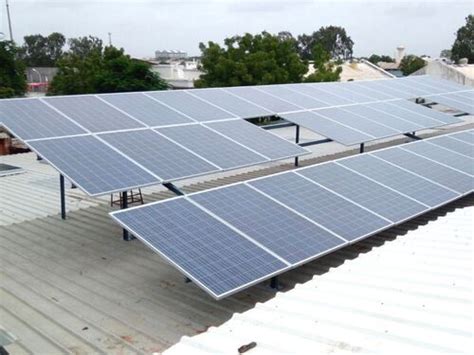 25 Kwp Rooftop Polycrystalline Solar Power Panel For Domestic Use At