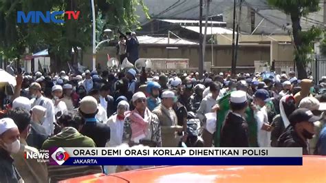 Massa Aksi Reuni 212 Ngamuk Saat Diminta Polisi Bubarkan Diri Jakarta