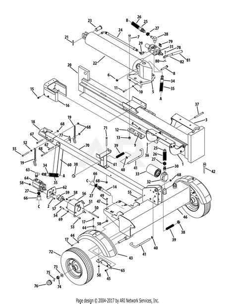 Troy Bilt Log Splitter Parts Diagram