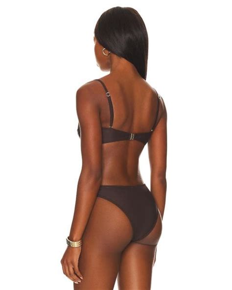 Shani Shemer Karen Bikini Top In Brown Lyst