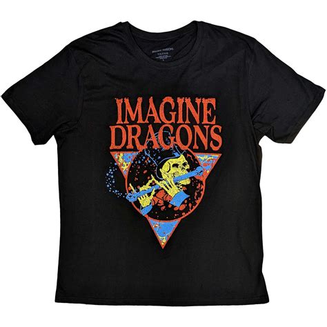 Imagine Dragons 'Skeleton Flute' (Black) T-Shirt | Eyesore Merch