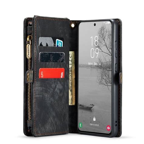 Multi Wallet Caseme Kort Samsung Galaxy S Fe Sort Gr Elkj P