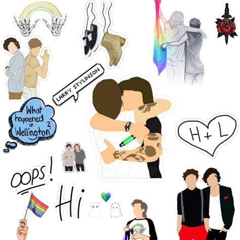 Pin De Chernanda Em Harry Styles Larry Stylinson Adesivos