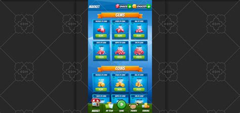 Ui Mobile Menu Game Gamedev Market