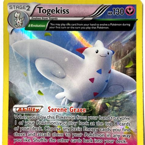 Pokémon TCG Togekiss Roaring Skies 46 108 1st Edition Reverse Holo Holo