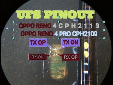 Oppo Reno 2F CPH1989 ISP UFS PinOUT Test Point EDL Mode