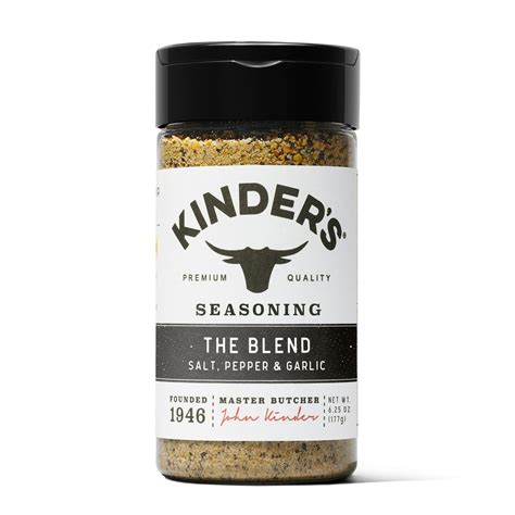 Kinder S The Blend Seasoning With Salt Pepper And Garlic 6 25oz Seasoning Warehouse