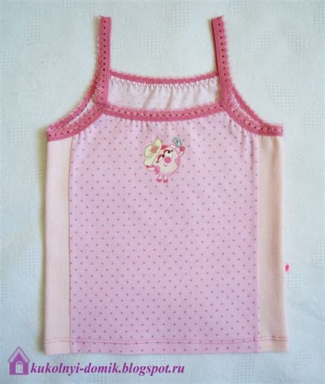 Кукольный Домик: МК майка на бретелях | Roupas infantil, Roupas, Infantil