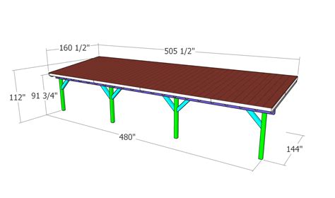 12×40 Attached Carport Dimensions Myoutdoorplans