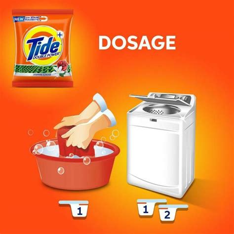 Tide Plus Double Power Jasmine Rose Detergent Powder 4 Kg Get 1 Kg