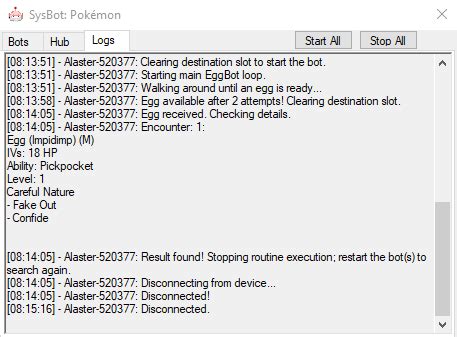 Stop Conditions For Sysbot Settings Set With 31 31 31 31 31 31 IVs But