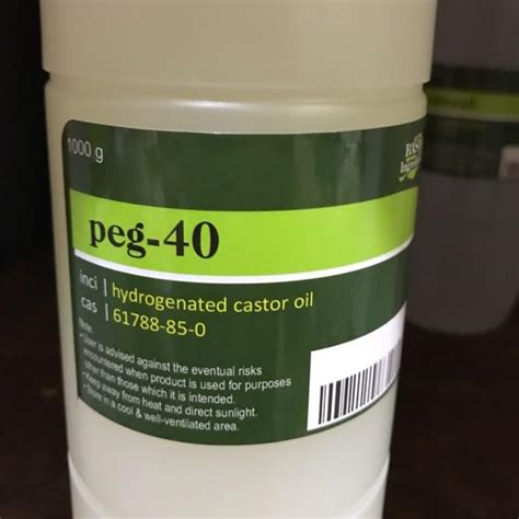 Peg Hydrogenated Castor Oil Solubilizer Polyethylene Glycol