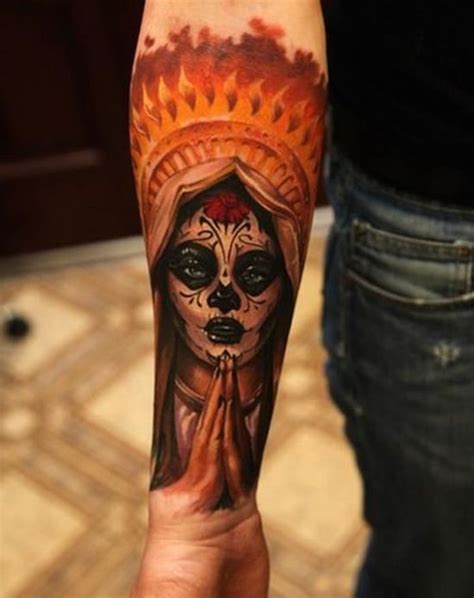 175 Incredible Skull Tattoos An Ultimate Guide November 2022 Sugar Skull Tattoos Forearm