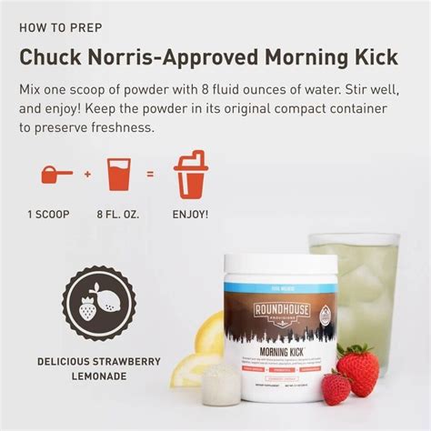 ROUNDHOUSE PROVISIONS By Chuck Norris Morning Kick Probiotic 30 Serving