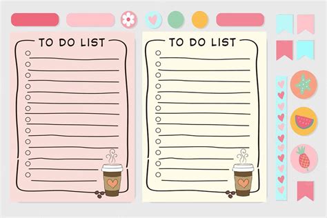 Coffee To Do List Cute Template Printabl Graphic By Dandelion Stu